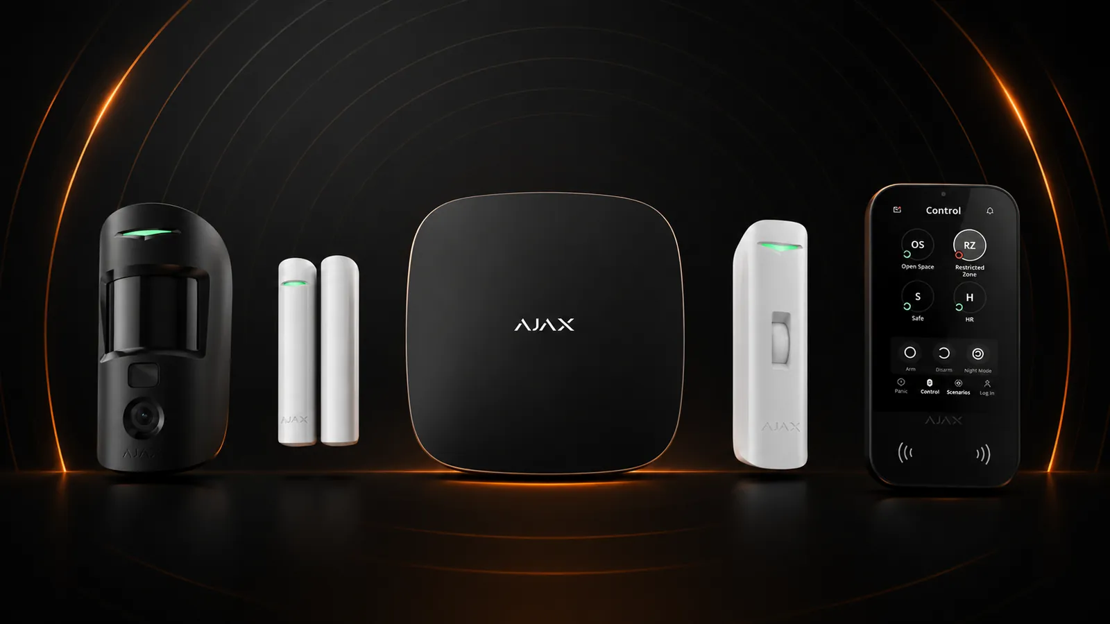 Kit de alarma AJAX: hub, sensores y teclado